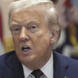 Donald Trump se dit très déçu par le président Poutine (archives). KEYSTONE/AP/Mark Schiefelbein